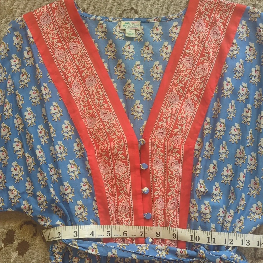J. Crew Blue and Pink Floral Maxi Dress - Picture 3 of 7